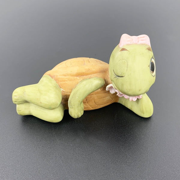 Ceramic winking turtle ornament