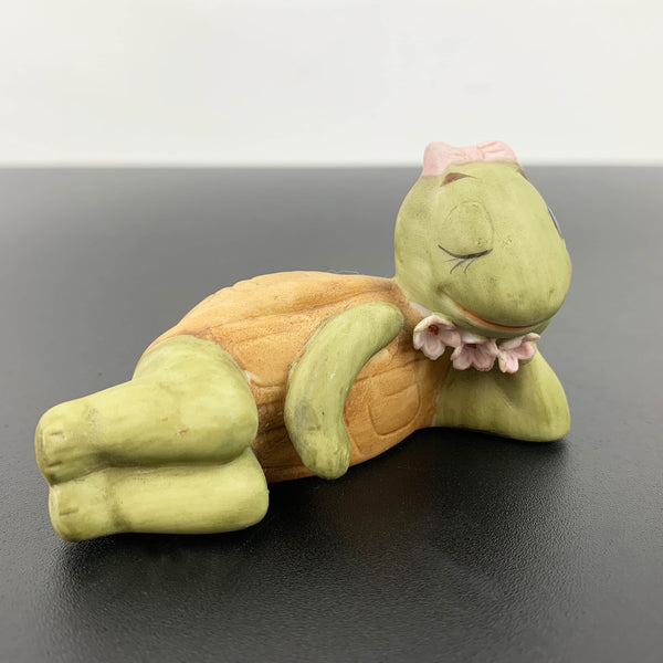 Ceramic winking turtle ornament