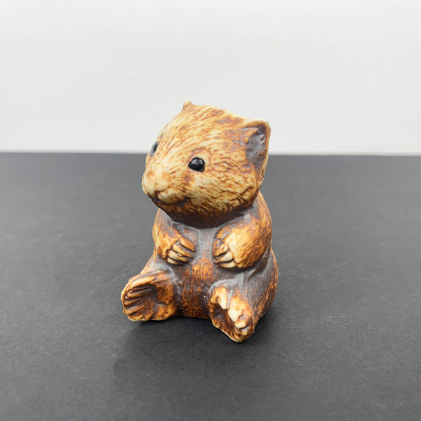 Miniature wombat ornament