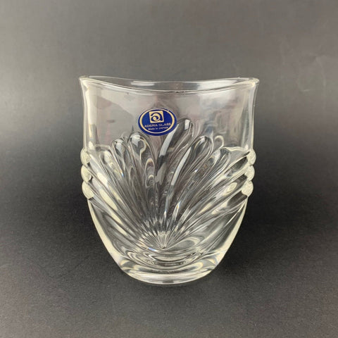 Aderia glass Japan art deco style small posy vase